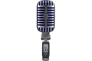 Shure Super 55 Deluxe Mikrofon wokalny - klasyczny kardioidalny dynamiczny mikrofon, kultowy wygląd, klasyczny dźwięk