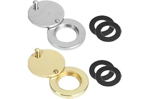 NYXSEAT 2 Stück Türspion-Block, Türspion-Abdeckung, Türspion, Weitwinkel-Türspion mit Sichtschutz, Sicherheits-Türspion für die Sicherheit zu Hause (Gold, Silber)