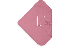 hauck Baby Swaddling Blanket Snuggle so Cosy Oeko-Tex® Standard 100, Cotton, Universal for Baby Seat, Child Seat, Pram, Buggy, Baby Rocker, Washable (Berry)