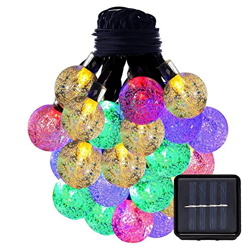 B-right® Außen und Innen 40 LEDs Solar Lichterkette, led lichterkette party, Wasserdicht Weihnachtsbeleuchtung, Beleuchtung für Weihnachten / Hochzeit / Party/Weihnachtsbaum. (Bunt)