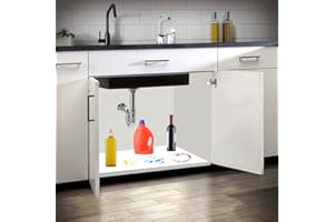 Evotrade Protection de sous-sol de cuisine en aluminium, sous vide de base (taille au choix 562, 862 ou 1162 mm) avec lève-vitre (562 x 530)