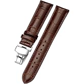 Genuine Leather Watch Cord Strap LS35 with 20mm-22mm-24mm Watch Compatible Steel Clip