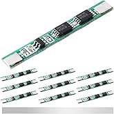 DAOKAI 10pcs 1S 3.7V 4A Lithium Battery Protection Board BMS PCB Protection Board MOS 18650 Charging Module for Li-ion Lithiu