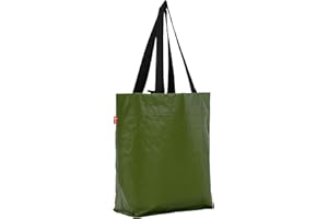 BikeZac 2.0 von COBAGS | FAHRRADTASCHE Clip-On EINKAUFS-Tasche | Fahrrad-Einkaufstasche | Gepäckträger-Tasche | Einkaufswagen Tasche | Wiederverwendbar | Recycling-Tasche (Cobags Simply Green)