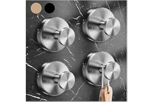 VIDONIO 4PCS 2024 New Suction Cup Hooks for Shower,Luxe Hold No-Drill Stainless Waterproof Suction Cup Hooks for Hanging up to 15lbs,Shower Hooks for Inside Shower for Bathroom,Mounting on Glass Doors-Silver