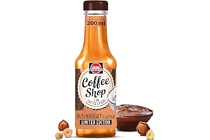 ‎SCHWARTAU Schwartau Coffee Shop Nuss-Nougat Sirup - Barista-Qualität für Kaffee-Kreationen und Kaffeespezialitäten, Kaffeesirup nur mit natürlichen Aromen, 200ml