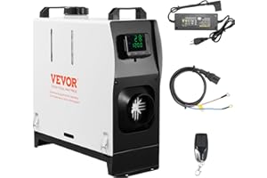 VEVOR Riscaldatore Diesel Tutto in Uno 5-8 kW, Riscaldatore ad Aria Diesel con Display LCD per Controllo Remoto, Riscaldamento Rapido per Interni di Camion, Roulotte e Camper