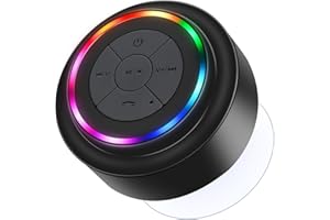 Bluetooth Shower Speakers,Haissky Waterproof Portable Shower Speaker with Suction Cup Built in Mic Perfect Speaker for iPhone ,Bathrooms ,Bedrooms,Pool,Beach,Home