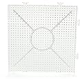 Jo’s 1 Pcs Square Clear Pegboard for 5mm (Midi Beads) Fuse Beads/Ironing Beads for Fun Craft DIY and Clear Linkable Peg Board - Creative Intelligence Educational Toys