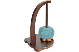 Hinourisha Wollabwickler, Wollhaspel Rotierender Magnetischer Wollknäuelhalter, Yarn Winder Garnrollenhalter für knotenfreies, gleichmäßiges Stricken Häkeln#1