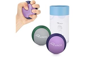 Ryaco Pallina Antistress Mano Terapia Palline Palla per Riabilitazione Fisioterapia Esercizi Terapeutiche Spremere Palle Dito Grip Uovo Gel
