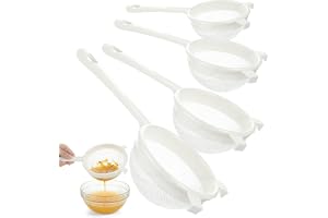 4 stycken plastsil kefirsil fin hårsil kök fin sil med plasthandtag nylon nätsil ultrafint nylonnät fin sil för juice mjölk k