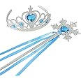TASMAI MARKETING Kid Party Favour Princess Accessories Set Crown/Tiara And Stick/Wand (Blue)