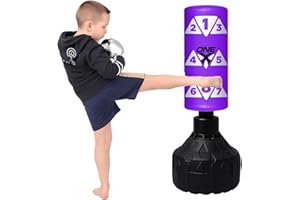 Onex Kids Punch Bag & Gloves Set – 3.5FT Free Standing Boxing Bag for Children Age 4–15 – Indoor/Outdoor Fitness, Training & Active Play