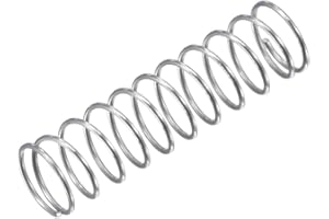 TOP-VIGOR 15Pcs Compression Spring, 4mm OD,0.3mm Wire Size, 15mm Free Length Dual Extended Durable Dual Hook Tension Spring for Furniture Screen Doors Repair Projects