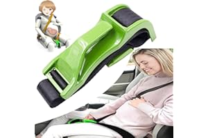 ‎GKKBUFF Sitzbezugversteller,Schwangerschafts-Sicherheitsgurt,Schwangerschafts-Bump-Gurt,Frauen und Männer,Komfort und Freiheit für Schwangere Mütter,schützt den Bauch des ungeborenen Babys (Grün Glatt)