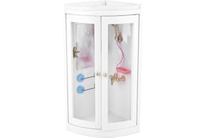 ZERODIS Accessoire de Maison de Poupée Mini 1:12 Salle de Bains en Bois Mini Jouet Salle de Douche Mobilier Ensemble de Maison de Poupée de Salle de Toilette Des Cadeaux pour Enfants Prime Day