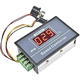 Aideepen PWM DC Motor Speed Controller (PWM) DC 6-60V 12V 24V 36V 48V 30A Speed Adjustable Stepless Governor Regulator, Motor