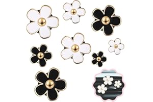 KIRZAX 8 Pz Daisy Car Air Freshener, Clip di deodorante per auto, decorazione auto fiore interno, auto gioielli interni ragazze donne auto soggiorno ufficio