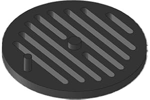 Kaminrost/Ascherost Rund Ø 215 x 15 mm passend für Haas+Sohn ** Kaminöfen inkl. Modellübersicht - Ascherost Kamin aus massivem Stahl - Feuerrost feuerfest & hitzebeständig