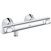 GROHE Precision Flow Termostatik Duş Bataryası, Su Tasarruflu, Krom, 34840000