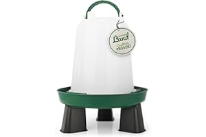 HÜHNER Land Abreuvoir chauffant pour poules 1,5, 3 ou 10 l - Vert - Distributeur d'eau à suspendre - Abreuvoir automatique - Accessoires pour poules - Accessoire pour volailles - Élevage de volailles
