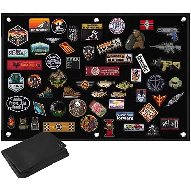 Tableau Velcro Mural 70x110 Cm – Panneau D’Exposition Pour Patchs, Écussons Et Badges