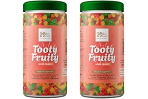 GENERIC Coloured Candied Sweetened Diced Papaya Pieces 2x200g Tub by Bake Blend | Tutti Frutti (Tooty fruity) - Colorful Sweetened Fruit Bits for Baking, Desserts, Ice Cream Toppings, Holiday (NP)