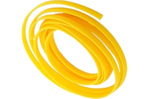 Othmro PET Cable de Alambre Trenzado Expandible Manga Cubre Cables Embellecedor Cables de Alta Temperatura 3 mx6 mm Amarillo 1 Unids