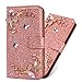 Produktbild Brieftasch für Huawei P20 Pro,Loves Sparkle Funkeln Bling Glitter Glitzer Diamond Ledertasche Stand Funktion Bookstyle Magnetverschluss Slim Klassisch Modisch Flip Wallet Hülle Schutzhülle