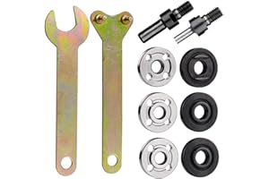 Mesee Hand Drill Conversion Connecting Rod Kit, 6mm & 10mm Shank Arbor Mandrel Drill Adapter with Spanner Electric Drill Variable Angle Grinder Shaft Coupler Converter Tool Accessory