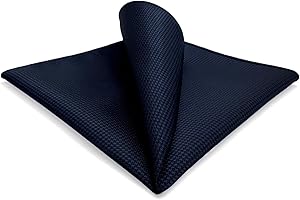 S&W SHLAX&WING Pocket Squares for Men Solid Color Blue Green Yellow XL for Wedding