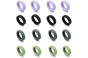 Sqxaldm 16 Pièces Enjoliveur Roue Valise en Silicone - Housses de Protection Bagages - Réduire Bruit