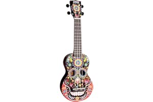 Mahalo Ukulele MA1SKBK Sopran Mexikanischer Schädel