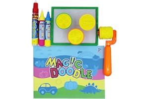 WHOLESGB 9PCS Remplacement d'eau Doodle Peinture Stylos,Aqua Drawing avec Pinceau, pochoirs Apprendre à Dessiner des Livres pour Livre de l'eau Mat