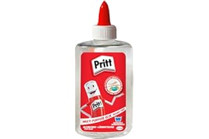 UNIBOND Pritt Alleskleber, schnell trocknender Kleber mit einfacher Anwendung, lösemittelfreier Flüssigkleber für Kinder, transparenter Bastelkleber für viele Bastelmaterialien, 145 ml