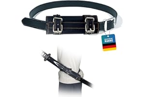 BLACKSMITH WORKS Katana Porta spada con cintura - Cintura robusta per un trasporto comodo - Accessori perfetti, cosplay e appassionati di samurai - Accessorio per gli appassionati di samurai, Nero