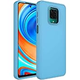 KZY İletişim Xiaomi Redmi Note 9 Pro ile Uyumlu Kapak Renkli Metal Kamera &Ccedil;er&ccedil;eveli İ&ccedil;i Kadife Lasnman Kılıf - Mavi