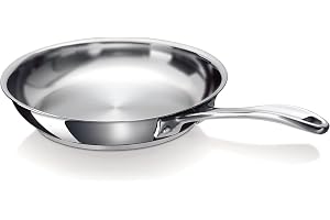 Beka Chef - Poêle Inox 18/10 - 28 cm - Tous Feux Compatible Induction - Acier Inoxydable