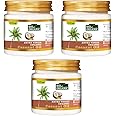 INDUS VALLEY Bio Organic Extra Virgin Organic Coconut Oil - Set Of 3 With The Natural Aroma Of Coconut Oil For Hair & Skin Care (175x3=525ml)