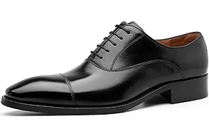DESAI Chaussure Derbys Homme à Lacets Classique Oxford de Ville Cuir Détente Moderne Affaires Mariage Brock