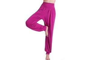 Hoerev Super Doux Spandex Modal Pantalon Harem Yoga Pilates