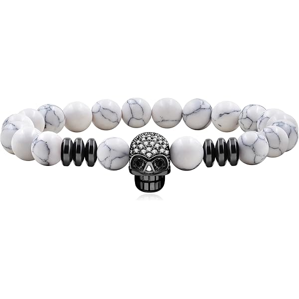Unendlich U Cool Boeddha armband voor dames en heren, 9 mm, energiegebedskralen, gebed, mala, stretch, energiearmband, wit, 18 centimeters, energiesteen, zonder steen