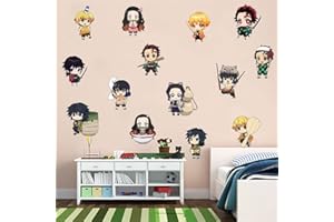 GRENRIC Anime Tapete Wandaufkleber Aufkleber, Kinder Schlafzimmer Hintergrund Wanddekoration Selbstklebende Wandaufkleber Dekor, Anime Poster Aufkleber Geburtstag Party Supplies