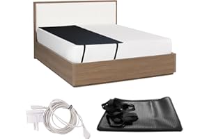 MENAYODA Prześcieradło uziemiające, mata uziemiająca, mata do łóżka z elektrosmogiem dla lepszego snu, 68 x 185 cm, uziemienie, prześcieradło z kablem uziemiającym UE