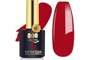‎YTD LIKOMEY YTD Likomey UV Gellack Nagellack Gel,15ml Klassischer Rot Soak Off Farbgel Nagelgel Maniküre Farbe Gel Polish,CS003