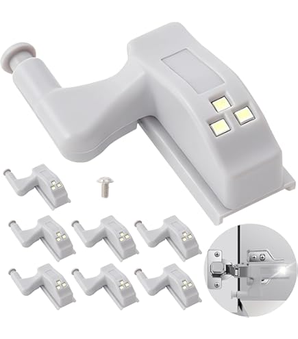 Lampe Led D'armoire Lumineuse Avec Télécommande, Lot De 10, Lumière Rvb à Capteur Tactile, Alimentée Par Batterie, Idéal Pour Placard De Cuisine