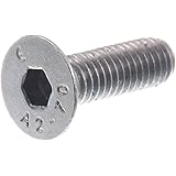 Viti A Testa Svasata M3 X 20mm Acciaio Inox A2 - 20 Pezzi, Filettatura Completa, Phillips DIN 965 - Foto 2