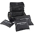 Styleys Polyester Set Of 6 Packing Cubes Travel Organizer(Black)(S1037),13 Cm
