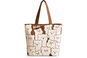 THE SACK CO. Large Canvas Tote Bag for Women, Zipper Handbags for Women Inner Pocket for Shopping, Office & Da...